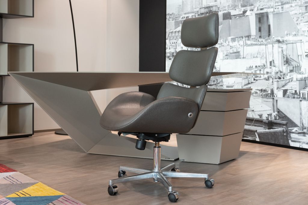 modern design gray desk chair