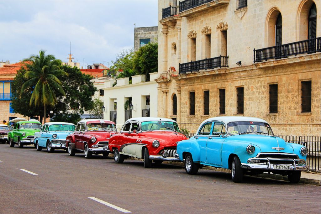 colorful cars in havana