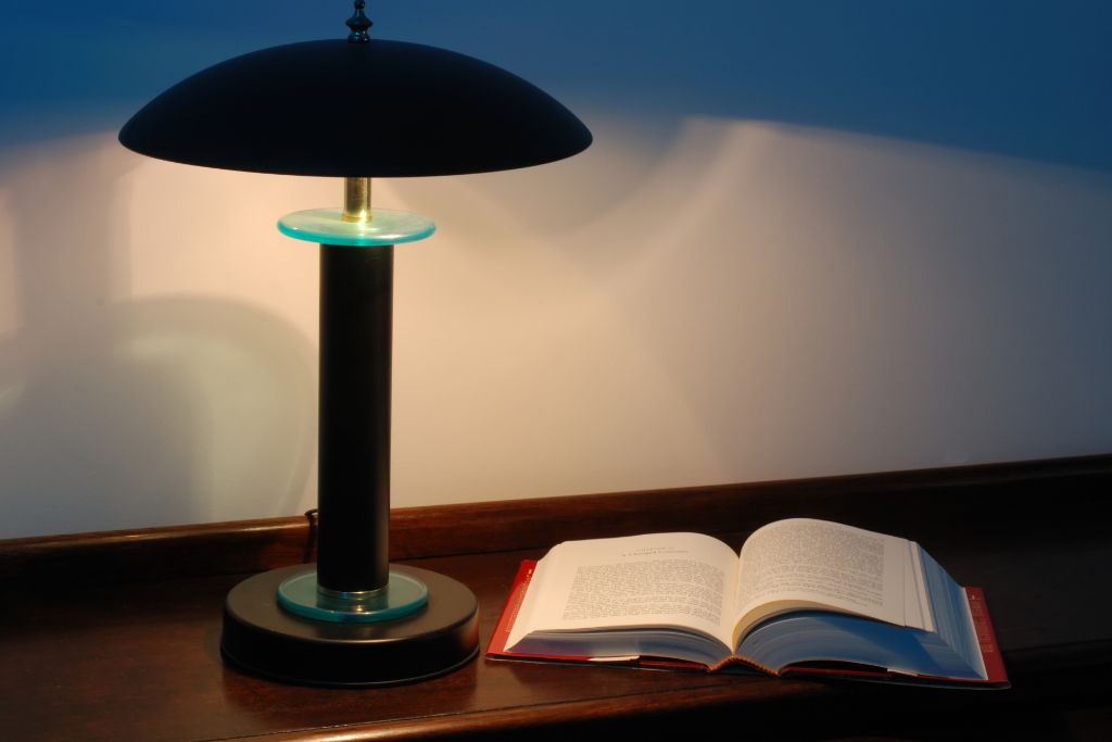 reading light with book on the side